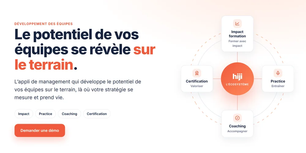 Hiji, application de management qui développe les compétences des équipes terrain.